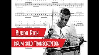 Buddy Rich - drum solo transcription (PDF)