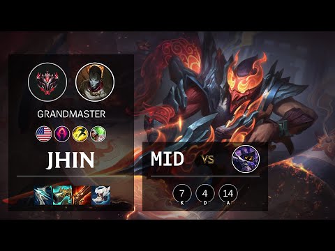 Jhin Mid vs Veigar - NA Grandmaster Patch 11.13