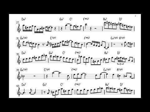 Sam Dillon 'I Hear A Rhapsody' Transcription