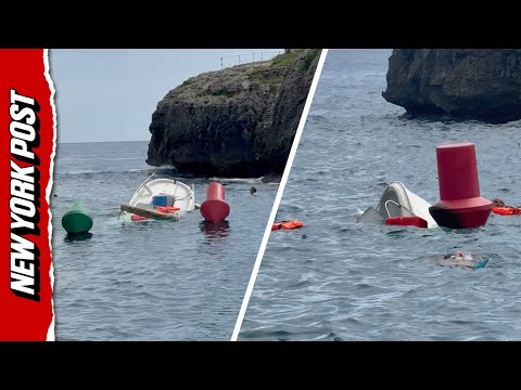 Watch: Tourists Accidentally Sink Rental Boat