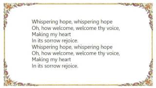 Hayley Westenra - Whispering Hope Lyrics