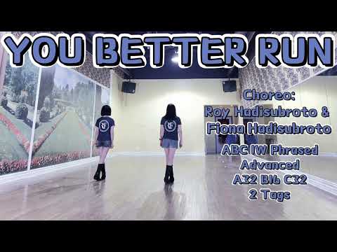 YOU BETTER RUN Line Dance | Phrased Advanced | Roy Hadisubroto & Fiona Hadisubroto