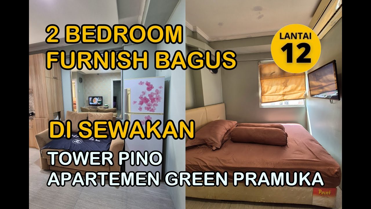 Di Sewakan Tower Pino Lantai 12 Furnish Bagus 2 Kamar 