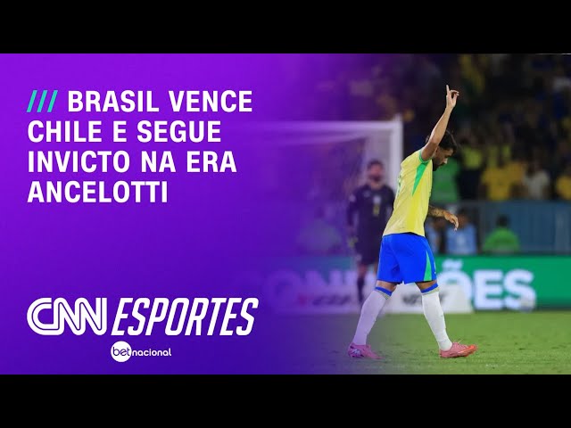 Brasil vence Chile e segue invicto na Era Ancelotti | CNN NOVO DIA
