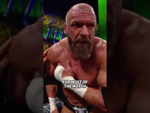 Triple H Continues Match After Tearing His Pec #shorts