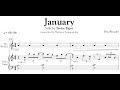 January - Taylor Eigsti transcription