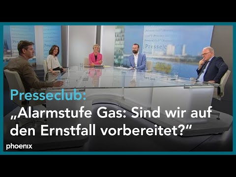 Presseclub: "Alarmstufe Gas: Sind wir auf den Ernstfall vorbereitet?"