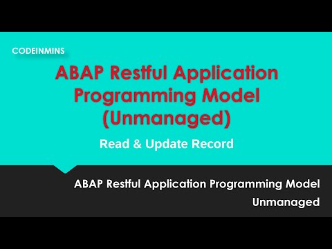Part 6: Unmanaged ABAP RESTful Application Programming Model (RAP) - Read & Update Record