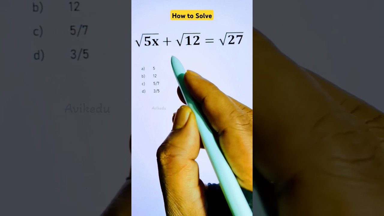 Simplifying a beautiful square root math problem with variable #shorts #maths