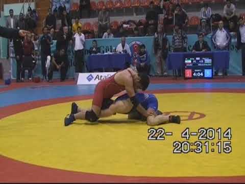 AWFCUP2014 / Mojtaba Goleij (IRI) - Magomed Abdulkhalikov - FS junior 84 kg gold medal match