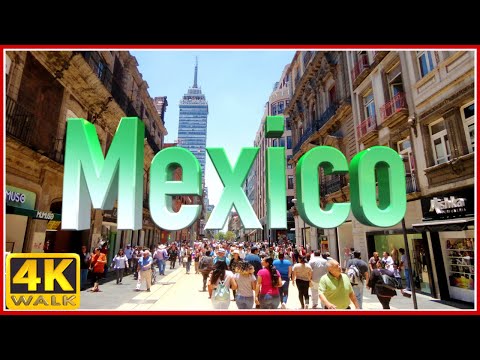 4K WALK MEXICO CITY virtual walk CDMX slow tv TRAVEL VIDEO, documentary