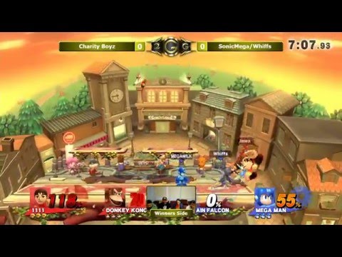 Smash 4 Charity - Charity Boyz (Red) Vs. SonicMega/Whiffs (Blue) Doubles Winners Semi - Smash Wii U