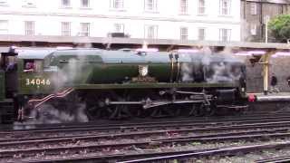 preview picture of video 'The Blue Belle Explorer - West Country Class Braunton - LMS Black 5 44932'
