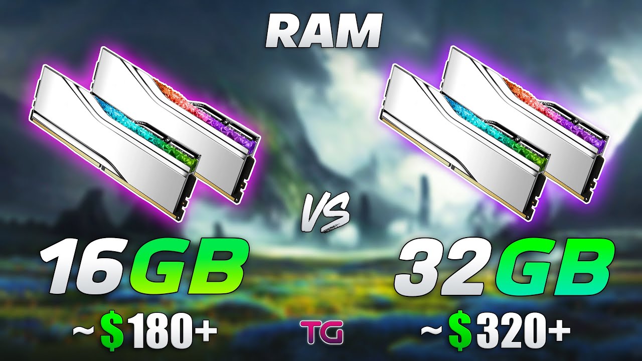 16GB vs 32GB RAM - Test in 12 Games