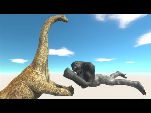 SUPER KNOCKOUT OF BRACHIOSARUS CLUMSY THROW UNITS FROM INTO THE CARNIVORE CAGE, BUT... - ARBS