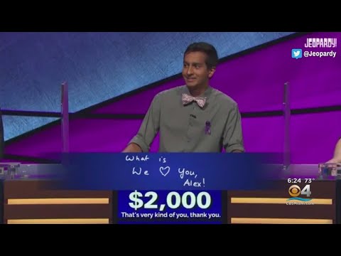 トレンディング。ジョパディ出場者がホストのアレックス・トレベックへの愛を語る (Trending: Jeopardy Contestant Shows Love For Host Alex Trebek)