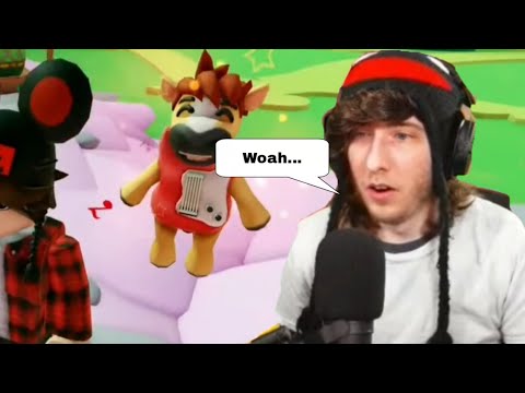 @KreekCraft gets the new Trevor horse pet in Spotify Island..!