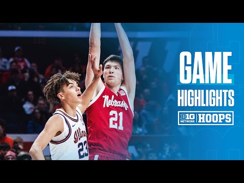 Nebraska vs. Illinois | HIGHLIGHTS | Big Ten Men's Basketball | 12/13/25