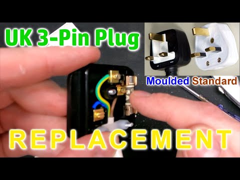 How To change A UK 3-Pin Plug Standard Or Moulded