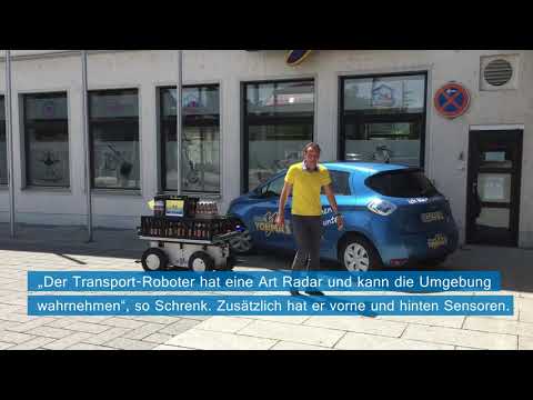So funktioniert der Transport-Roboter bei Yorma's in Plattling