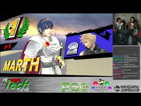 Smash WiiU - PSGA - W3 - KH Pollo (Marth) vs Doomlion (Cloud, Shulk)