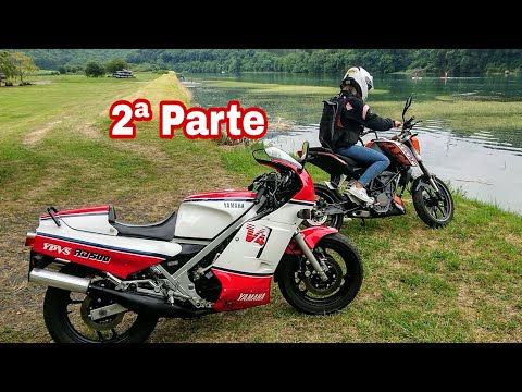 YAMAHA RD500 🚀 IZARO con KTM Duke 125 y MOLINO ABANDONADO 2ª Parte