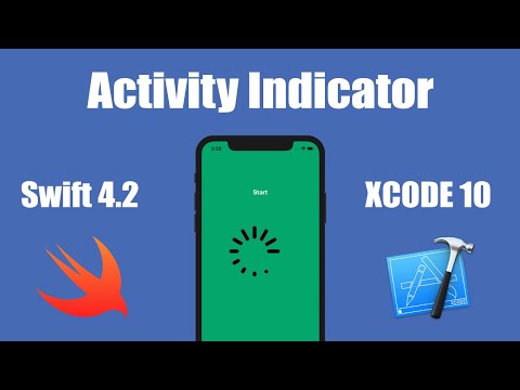 How To Display An Activity Indicator In xCode 10 (Swift 4.2)