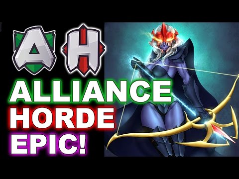 ALLIANCE vs HORDE - EPIC MEGAS Rapiers Base Race! - WESG Dota 2