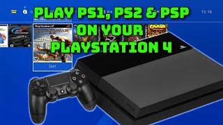 Play PS1 PS2 + PSP games on your PlayStation 4 - full setup and installation