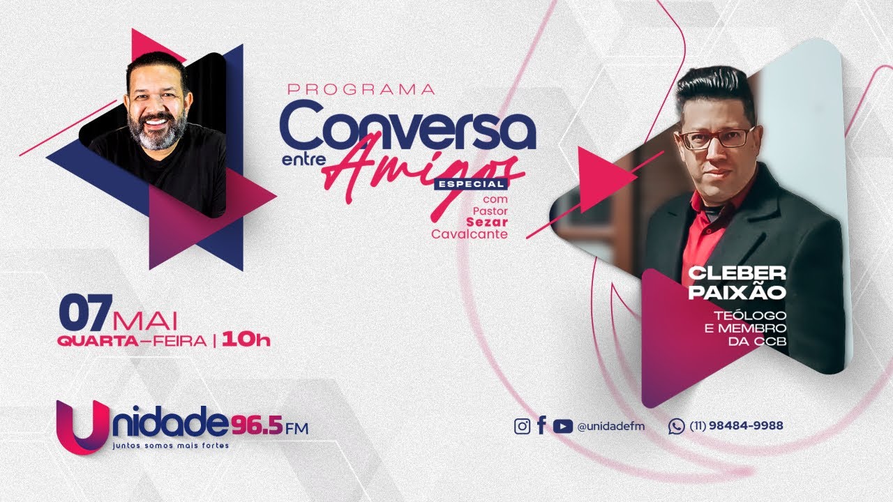 CONVERSA ENTRE AMIGOS com TEÓLOGO E MEMBRO CCB - CLEBER PAIXÃO