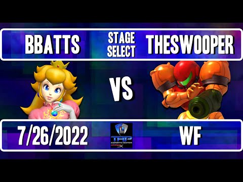Stage Select 29: Bbatts (Peach) Vs. TheSWOOPER (Samus) - WF