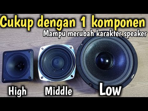 Important!! Determine the components for the middle speaker, low speaker, high speaker // 3 way