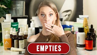 So many skincare empties - Everything I used up in 2023 | Doctor Anne