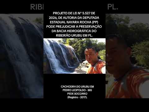 A CACHOEIRA DO URUBU EM PEDRO LEOPOLDO - MG, PEDE SOCORRO.