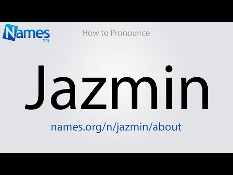 How to Pronounce Jazmin