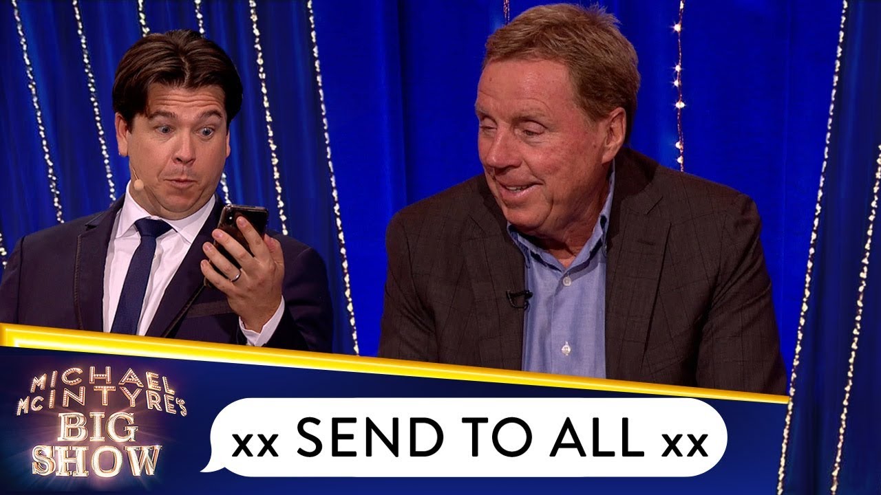 Harry Redknapp Discovers Siri & Emojis! | Send To All | Michael McIntyre’s Big Show