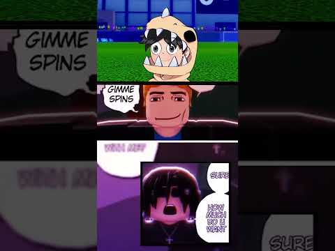 ele ganhou SPINS GR&Aacute;TIS pra jogar #roblox #bluelockrivals