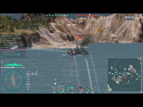 A Prinz and a Belfast have a brief fight