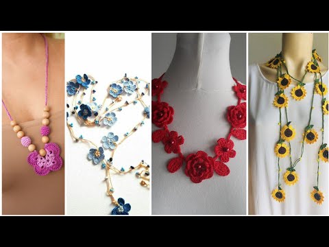 most wearing and demanding women stylish crochet necklace patterns
