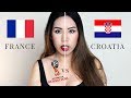 FRANCE Vs CROATIA WORLD CUP 2018 Makeup Tutorial Pamme Lim