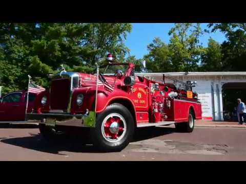 AWESOME Parade of 80+ Vintage Fire Trucks (With Sirens, Bells & Horns!)