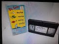 One Fish Two Fish Red Fish Blue Fish VHS DVD