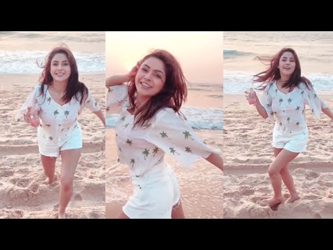 Shehnaaz Gill ने Beach के किनारे दिखाई अपनी अदाएं Viral Video !