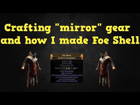 Crafting "mirror" gear and how I made Foe Shell