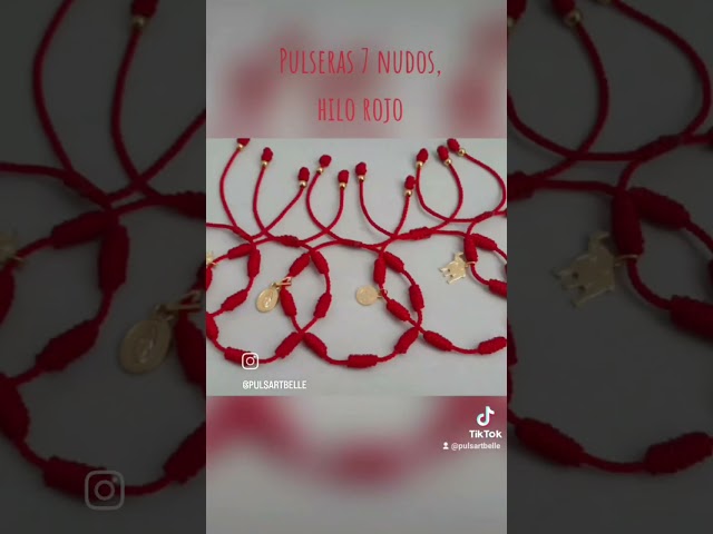 Vídeo relacionado con ENTREPLATA Pulsera Hilo Rojo Trenzado Macramé Ajustable Con 17 Bolitas de Plata de Ley 925 Amuleto De Protección Mágico Atrae Suerte Amor y Amistad Elegancia Protectora con Bolitas