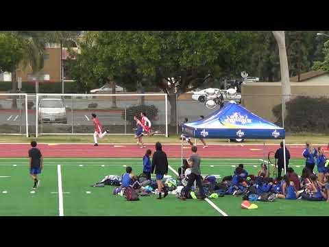 Combined Boys 4x100m vs Fountain Valley 3-21-18 - Los Alamitos Boys