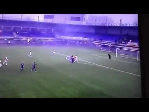 RBC - VV Barca , afstand schot Dennis Voermans