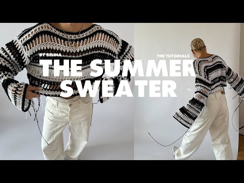BY BELINA crochet SUMMER SWEATER tutorial | opening my own crochet yarn brand