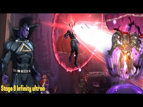 Marvel future fight Gladiator vs infinity ultron stage 9