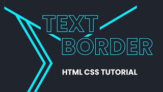 How to Add Border in Text in HTML and CSS | Text Stroke HTML CSS